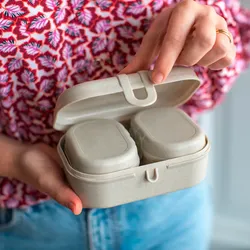 Koziol Pascal Ready Mini Lunchbox Set 3 teilig nature desert sand