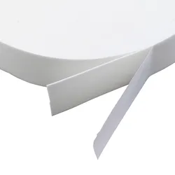 Doppelseitiges PE-Schaumklebeband, weiß, 1 mm dick, stark haftend, EL100 40 mm, Papier