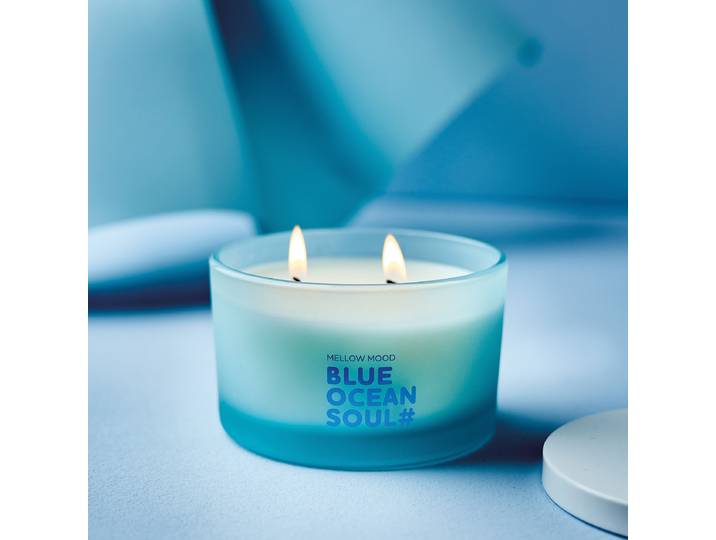 Bougie Blue Ocean Soul 10 x 6 x 10cm