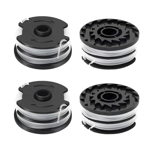 CHIHOLEN 4 stuks grastrimmer draadspoelen compatibel met Parkside TLP-01, PRTA 20-Li A1/B1/B2/C3, PRT 300 A1 en PRT 550 A1/A2/A3/A5, Ø 1,6 mm
