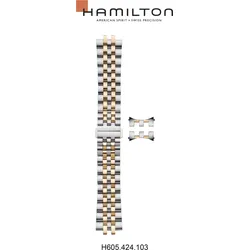 Hamilton - Jazzmaster Band-set Edelstahl H695.424.103 - Zweifarbig rosé