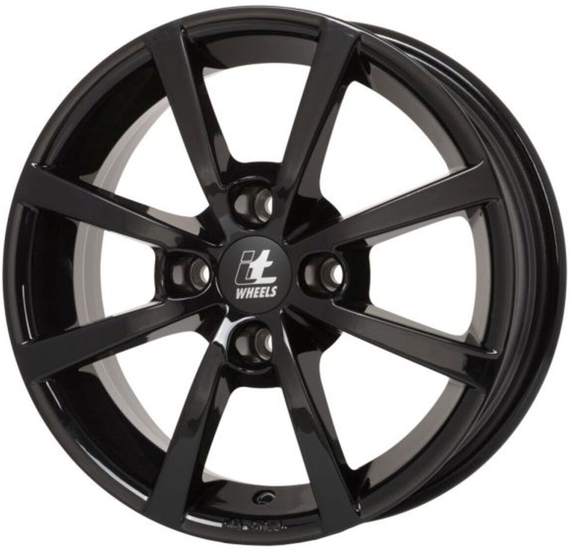 Alufelge 15 zoll ITWHEELS Alisia 4x98 6J ET35, Farbe Schwarz Glänzend