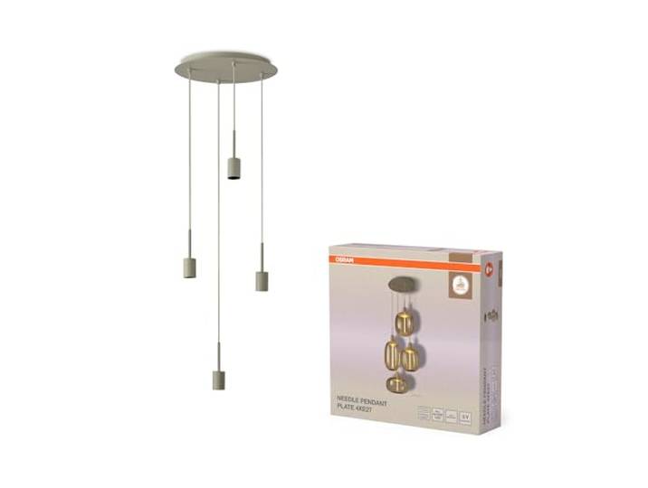 Osram LED Pendelleuchte Design Needle Plate 4×E27 Beige