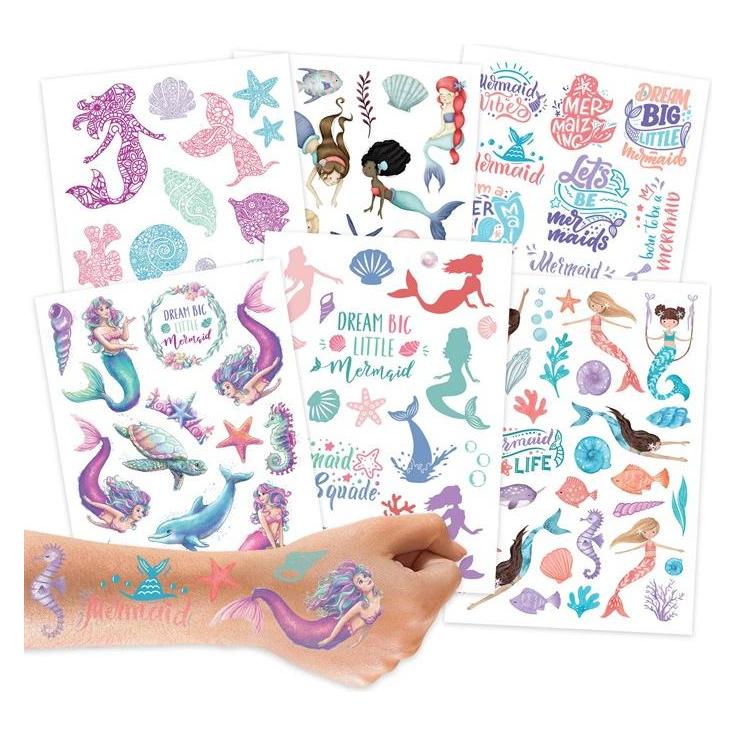 Papierdrachen Kindertattoos - Meerjungfrauen (PAPD-T010)