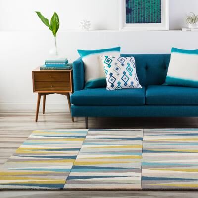 Livabliss Hand-Tufted Rox anne Geometric Wool Area Rug