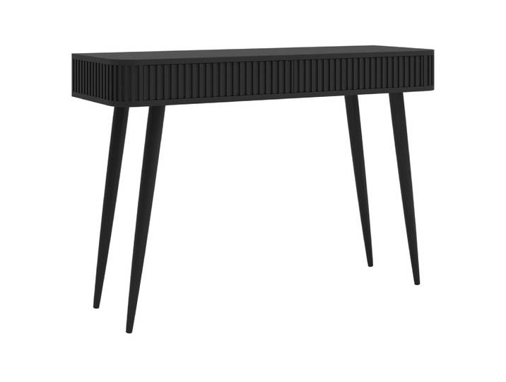 Coiffeuse avec 2 tiroirs noir 113 cm