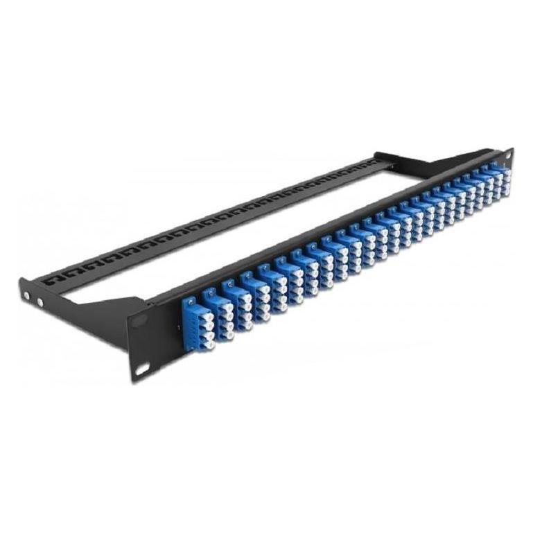 Delock 19? LWL Patchpanel 24 Port LC Quad blau (43398)