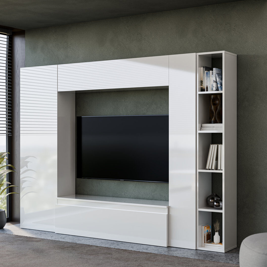 Brayden Studio Evora Entertainment Centre White 55"