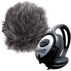 RØDE WS9 Fell-Windschutz mit Kopfhörer (Fell), Mikrofon Windschutz