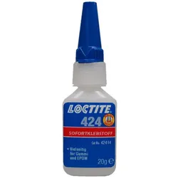 424 Kunststoff-Sofortklebstoff farblos, niedrigviskos, 20gr Flasche - farblos/transparent
