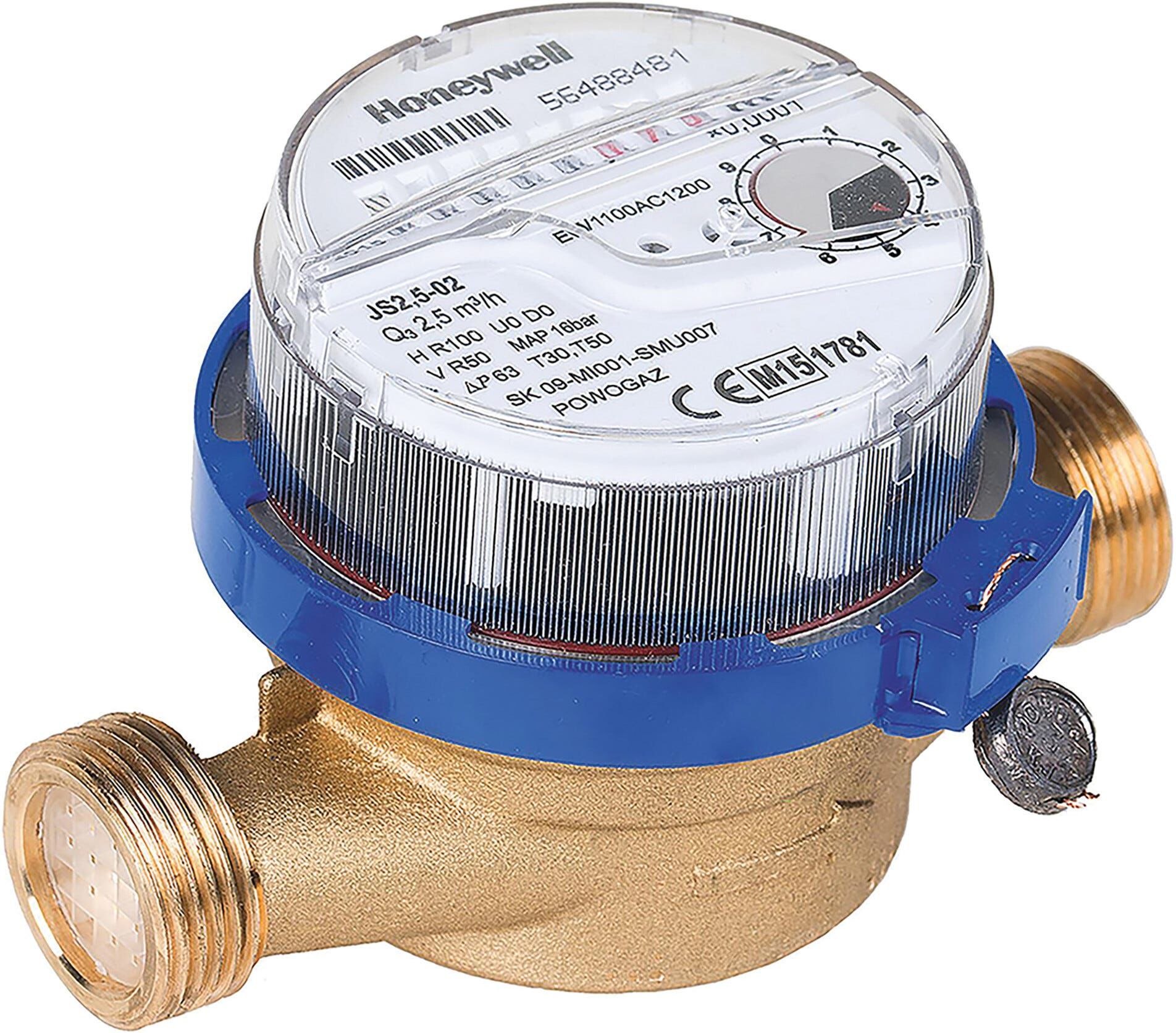 Honeywellhome CONTATORE ACQUA HONEYWELL EW1100AC1100 FREDDA/CALDA 3/4'' SENZA BOCCHETTONE INTERASSE 80mm