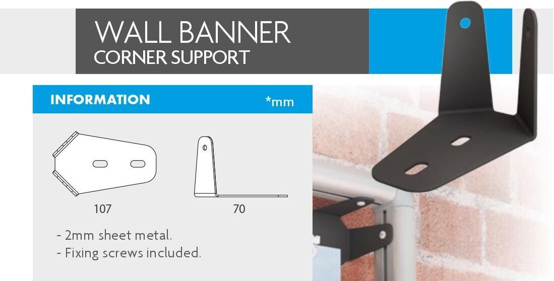 Wall Banner Corner Support