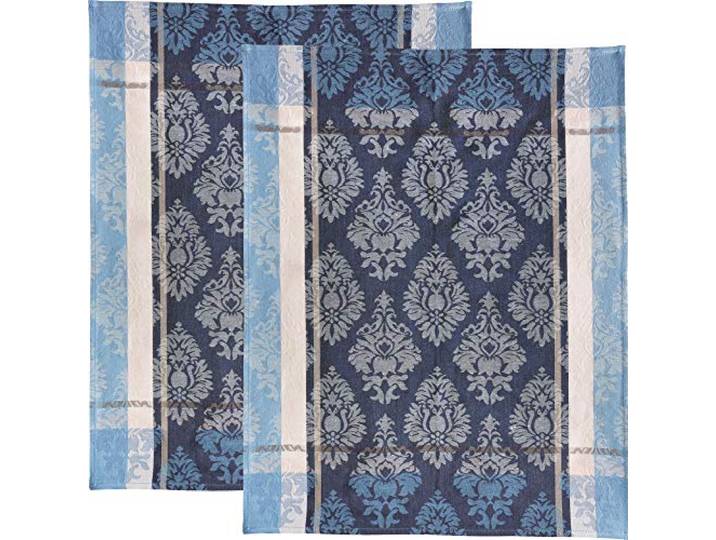 Erwin Müller Geschirrtuch 2er-Pack Halbleinen blau Größe 50x70 cm