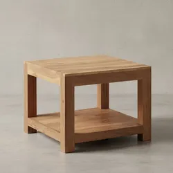 KADIMA DESIGN Couchtisch NAKO Massivholz: Landhausstil, Ablagefach, robust, pflegeleicht