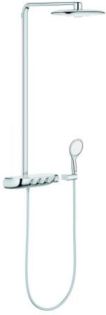 Grohe Rainshower SmartControl 360 Duo 26250LS0 Duschsystem, moon white, mit Aufputz Thermostat