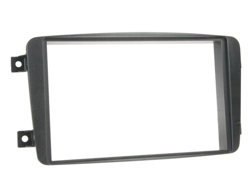 ACV Radiohalterung Rubber Touch Mercedes C-Klasse / CLK Doppel DIN (schwarz)