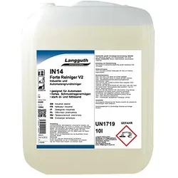 Langguth IN14 Forte Reiniger V2 10 L Industrie & Automatengrundreiniger, gegen Gummiabrieb