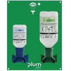 Plum Augennotfallstation 1x200 ml pH Neutral,1x0,5l Augenspülung