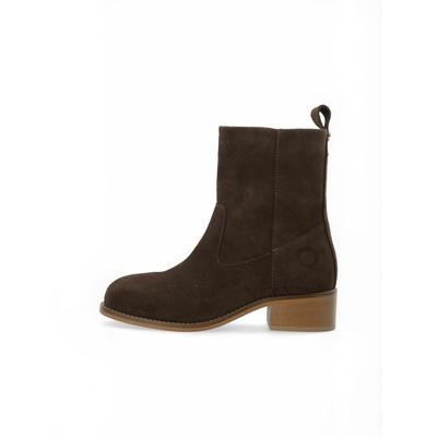 Stiefelette CA'SHOTT "Ca'Shott Ankle boots CASVILMA", Damen, Gr. 39, Normalschaft, braun (schwarz braun), Obermaterial: 100% Leder, Schuhe Stiefelette