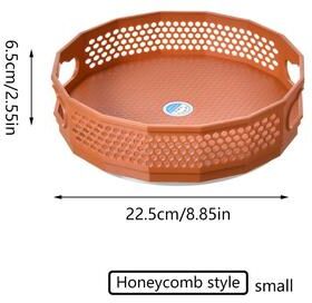 Uplift Treasures 360 Rotating Spice Rack Organizer Kitchen Storage Tray s Orange