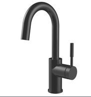Fukana stile noir mitigeur lavabo 24759702 bec haut, noir