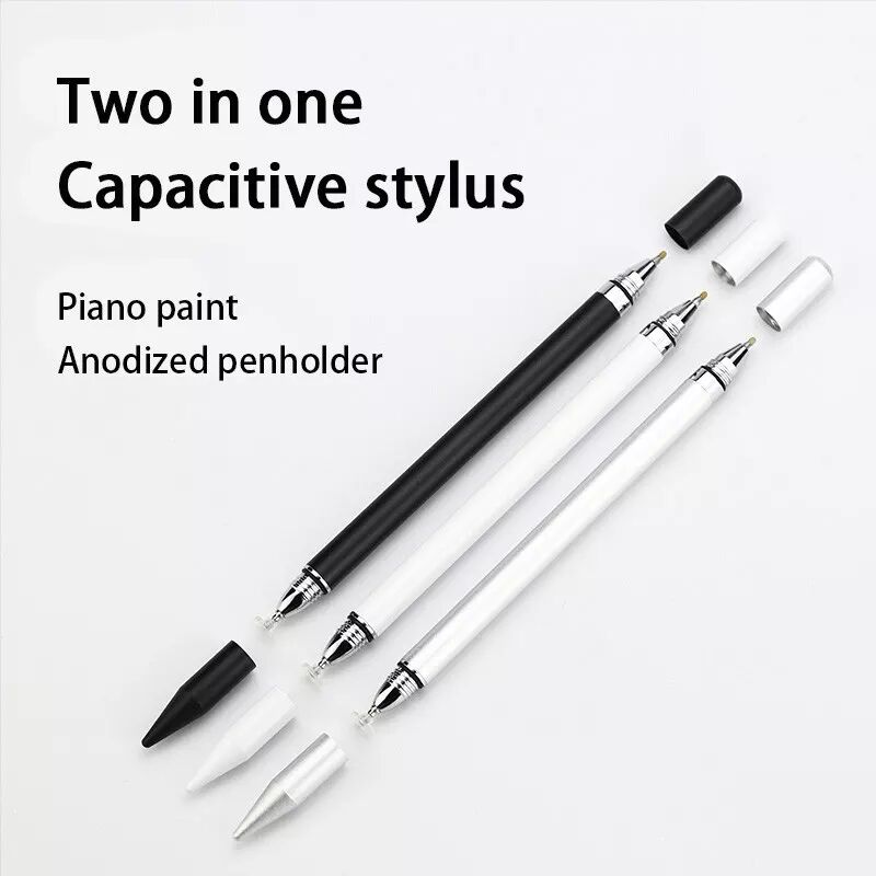 INF Stylet 2 en 1 avec fonction d'écriture Blanc Paquet de 2