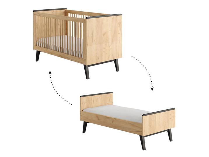 Lit évolutif 70x140 Pinio Retro Bois