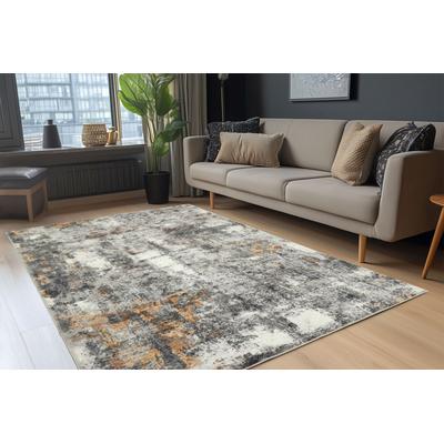 Teppich OBSESSION "Posh 304", orange (terrakotta), B:80cm H:12mm L:150cm, Polyester, Teppiche, Teppich, modernes Design, bedruckte Qualität, Wohnzimmer