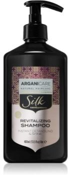 Arganicare Silk Protein Shampoo champô revitalizante para cabelos sem brilho 400 ml. Silk Protein Shampoo