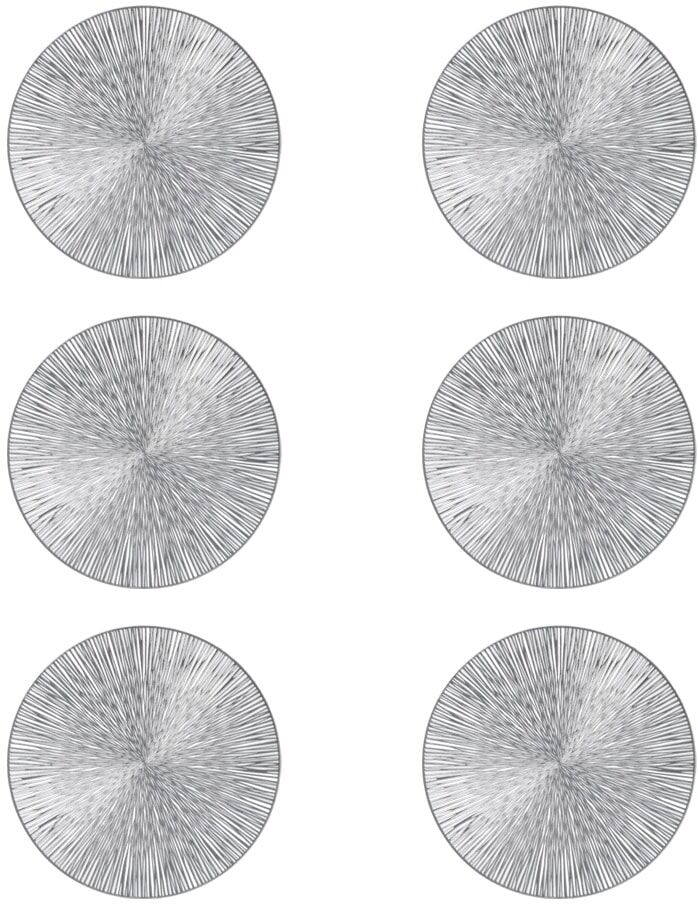 Platzset ZELLER PRESENT, silber, Ø:38cm, Platzsets, feierlichen Look