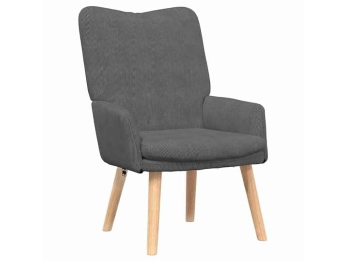 Sessel Dunkelgrau 63 x 67 x 94 cm Stoff Dunkelgrau,Stoff,Polyesterarmlehnen,Massivholz-Kautschukbeine,minimale