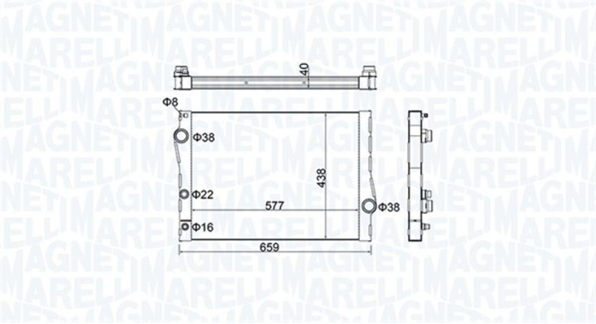 Magneti Marelli Radiatore 350213163500