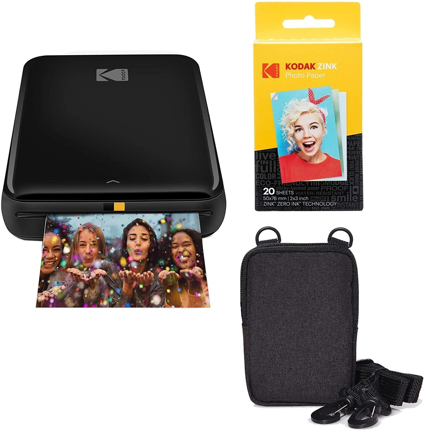 Kodak Step Draadloze Mobiele Fotoprinter met Zink-technologie Zwart