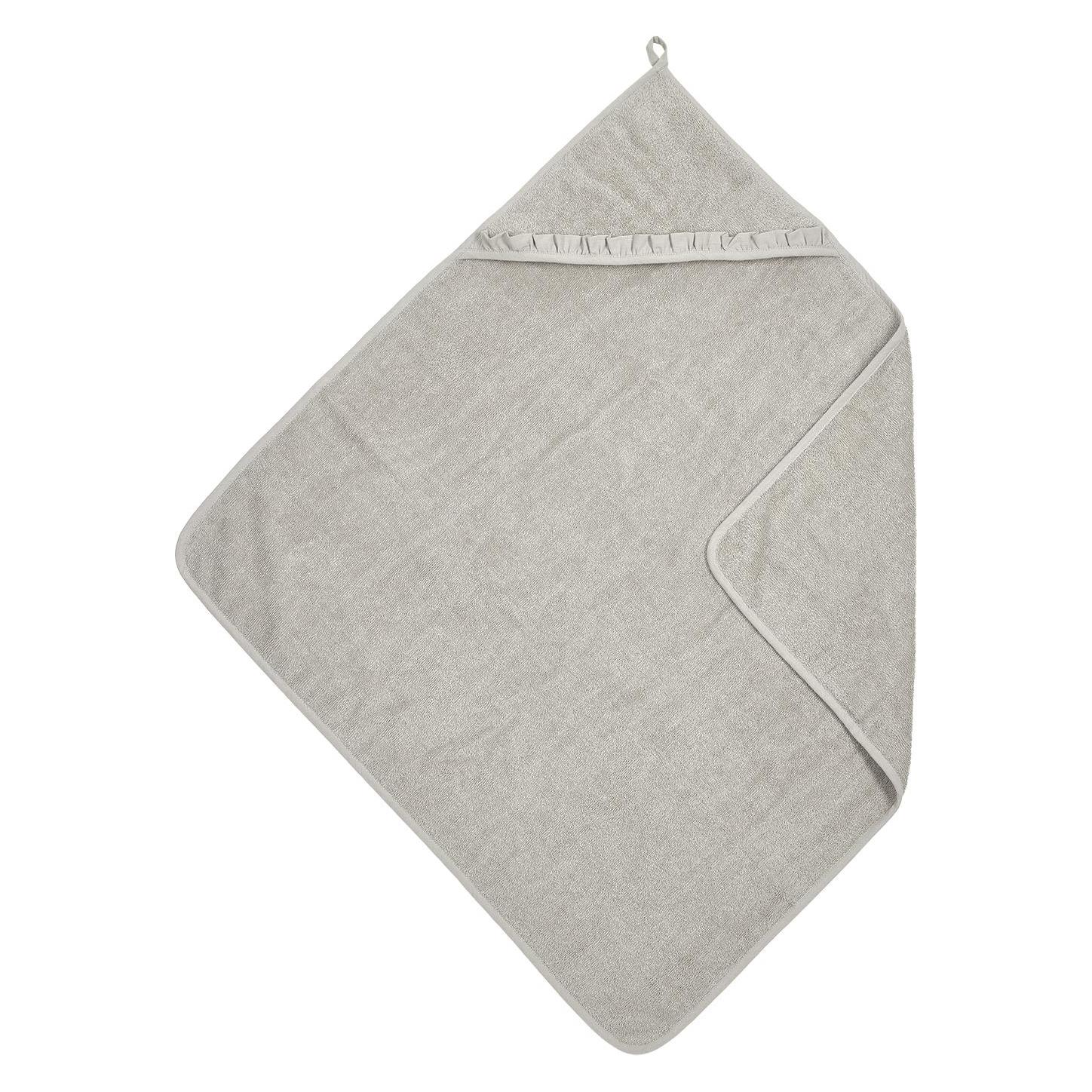 Meyco Baby Ruffle kapuzentuch - frottee - greige - 80x80cm (80 x 80 cm) (42850985)