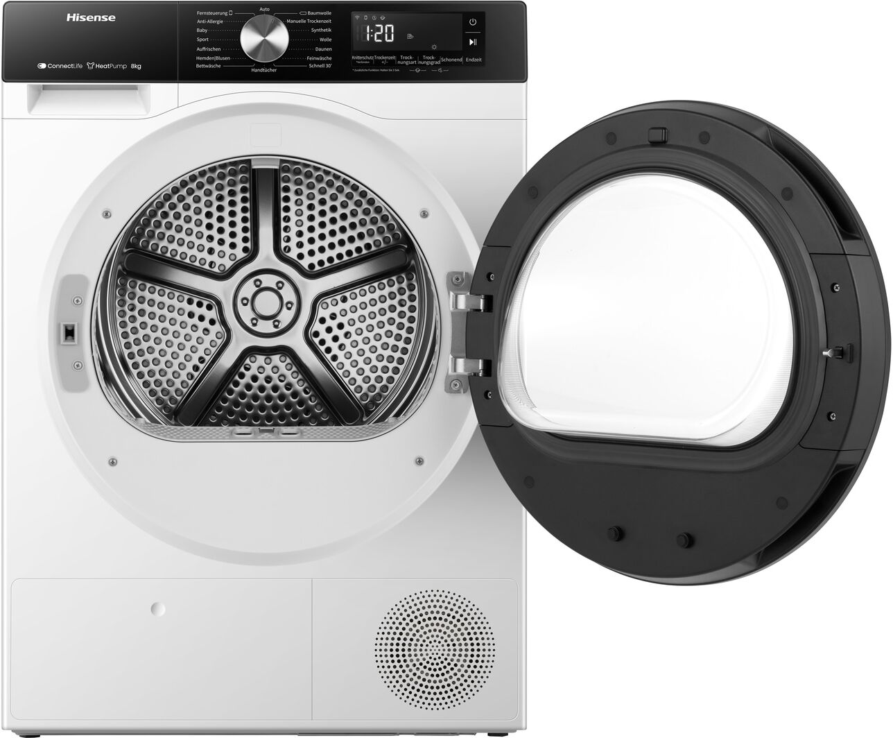 HISENSE Wärmepumpentrockner "DH3S802BW3", Energieeffizienz: C, weiß, B:59,5cm H:84,5cm T:55cm, Trockner, 8kg Fassungsvermögen, Wärmepumpentrockner