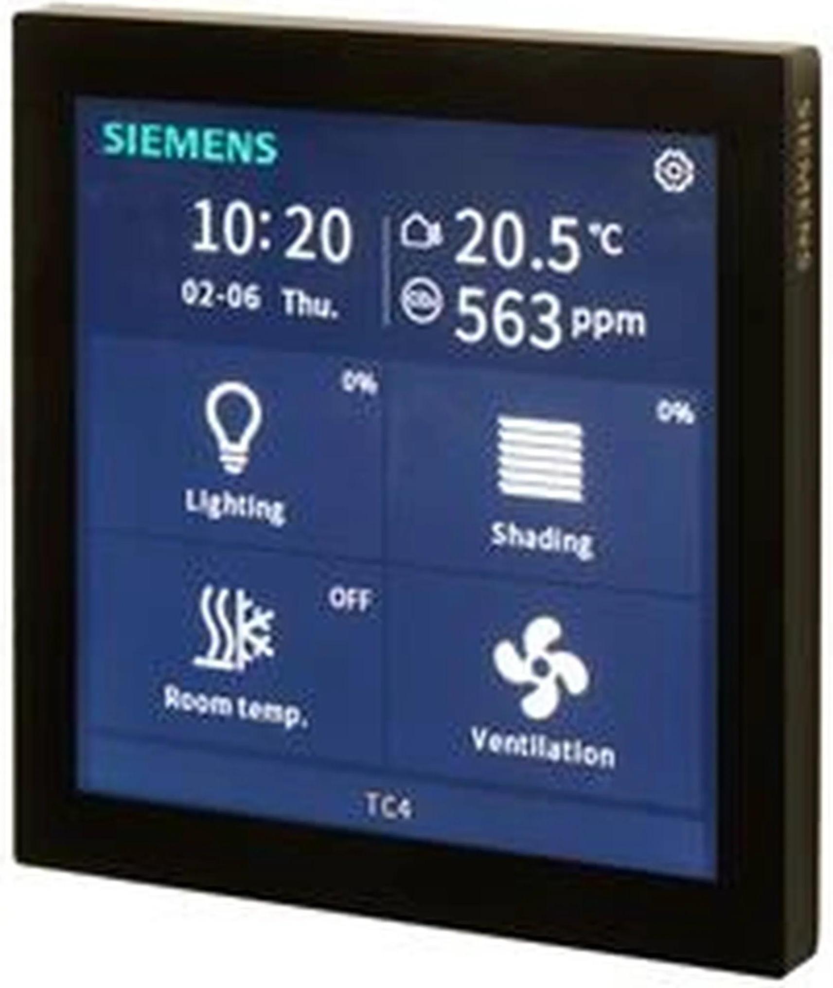 Siemens KNX Touch Control TC4, 4" Touch Panel, schwarz, 1 Stk.