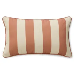 benuta Nest In- & Outdoor Kissen Reed Braun 30x50 cm - Teppich für Balkon, Terrasse & Garten