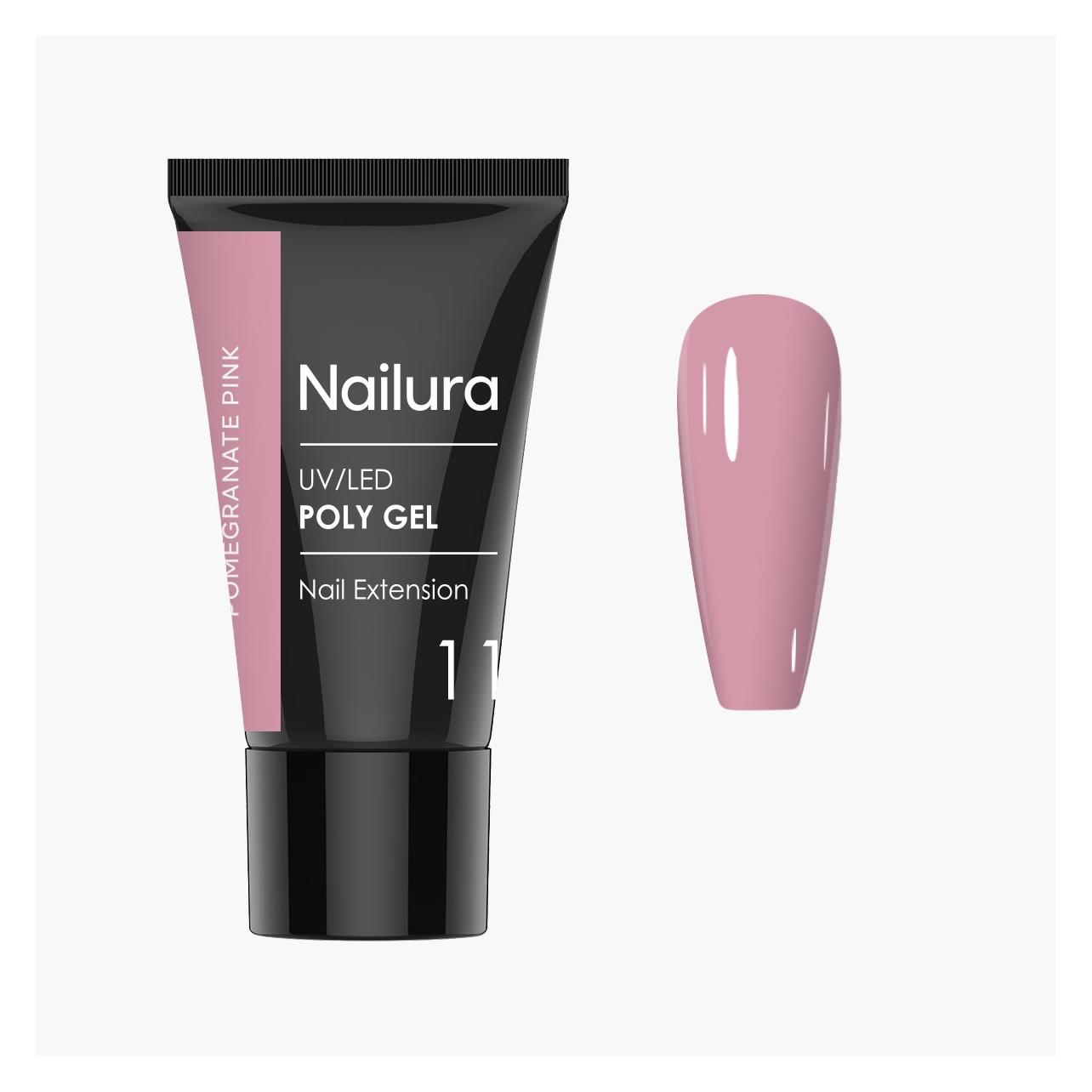 Nailura - Poly Gel 11 - Pomegranate Pink - 30 ml (30 ml) (70436)