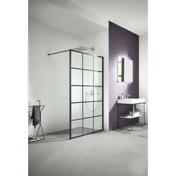 Kermi Walk-In XD Duschwand WW1 Dark Edition - Duschkabine