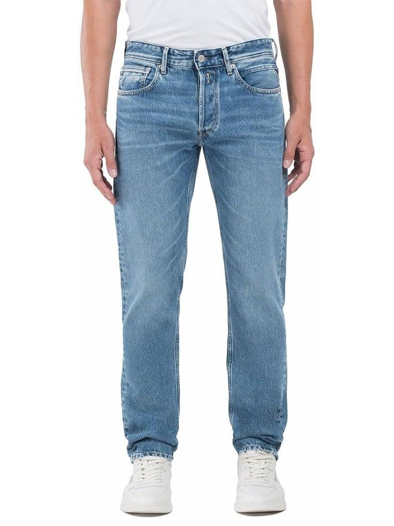 Herren Medium Blaue Grover Jeans