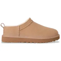 UGG für Damen. 1173891 Klassische beigefarbene Micro-Stiefeletten (39), Leder, Wohnung, Keine, Lässig