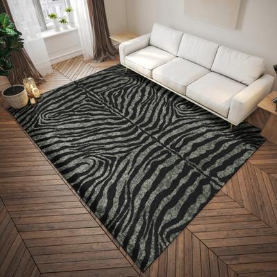 Addison Rugs Addison Indoor/ Outdoor Safari Zebra Animal Print Washable Area Rug