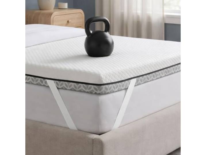 Brightr® Titan Deluxe Kaltschaum-Topper 135 × 190 cm, 8 cm extra hoch, wendbarer Matratzen-Topper, 2-in-1 Liegegefühl Extra Fest/Ultra Fest (H5/H6)