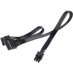 Silverstone kurzes Netzteil-Kabelset für Strider, flachband (35 cm), Interne Kabel (PC)