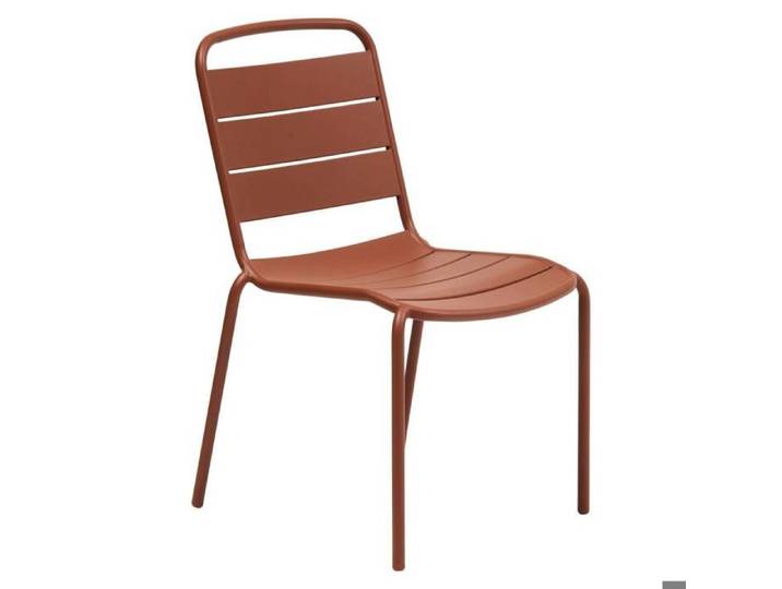 Chaise de jardin empilable Alegoria acajou - Hespéride