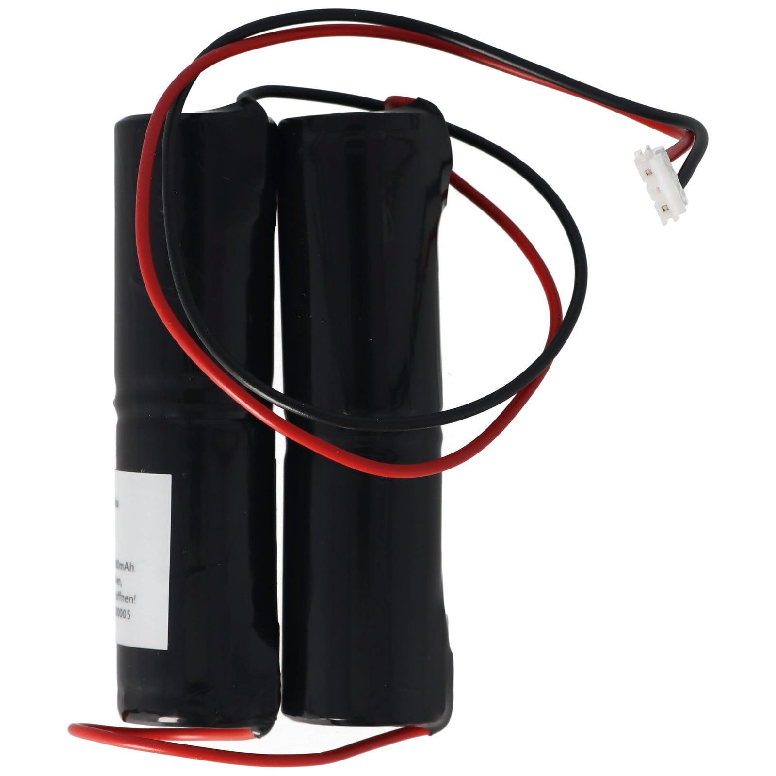 AccuCell NiMH-accu voor noodverlichting, 4,8V, 3000mAh, 2x L1x2 Sub-C, met kabelaansluiting