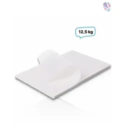 Blanc HYGIENIC Pergaplus 1/8 Bogen, Pergamentersatzpapier, Einschlagpapier weiß, 37,5x25 cm, 12,5 KG für Verpackung von Lebensmitteln