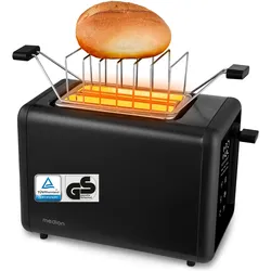 Medion Life MD12102 Toaster schwarz, Toaster, Schwarz