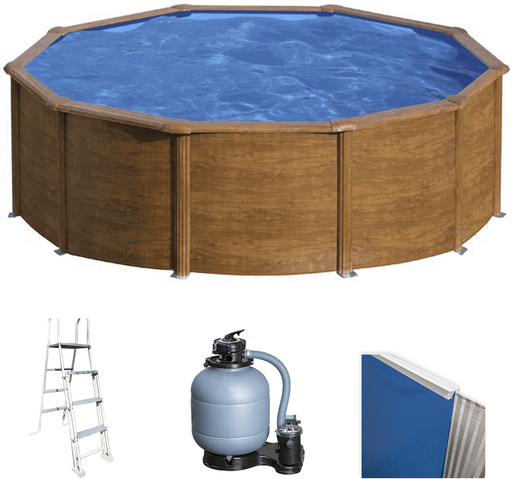 Gre Pacific Ronde Ø460 x 120 cm - Piscine hors-sol en acier