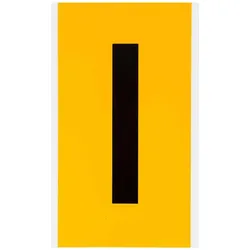 Brady, Etikettenrolle, B-946, 1570-I, Vinyl, Beschriftung: I, Schwarz auf Gelb, 127 x 228mm, Schrifthöhe 152mm(25 K